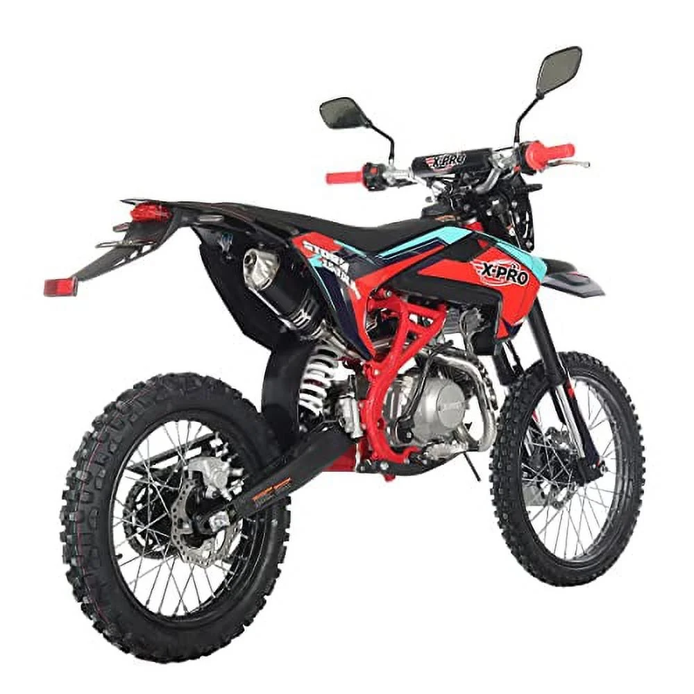 X-Pro Brand New Storm 150cc Gas Pit Dirt Bike with All lights, 4-Speed Manual Transmission, 19
