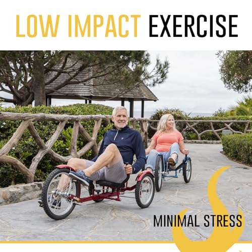 Mobo Triton Pro Adult Tricycle for Men & Women. Beach Cruiser Trike. Pedal 3-Wheel Bike