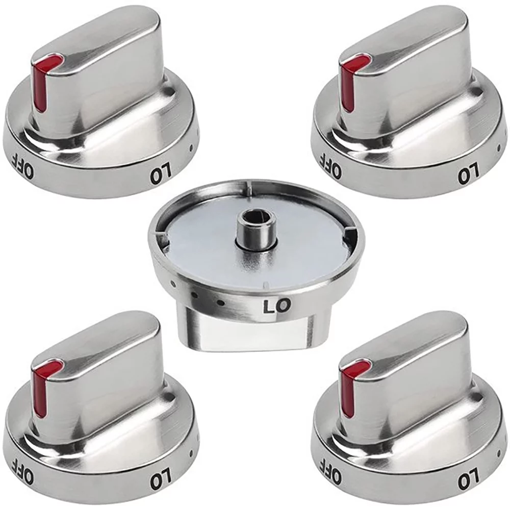 5 Pcs Dial Gas Stove Control Knob for Samsung Range Oven Stove Replace AP5949297 PS9865173 DG64-00472A