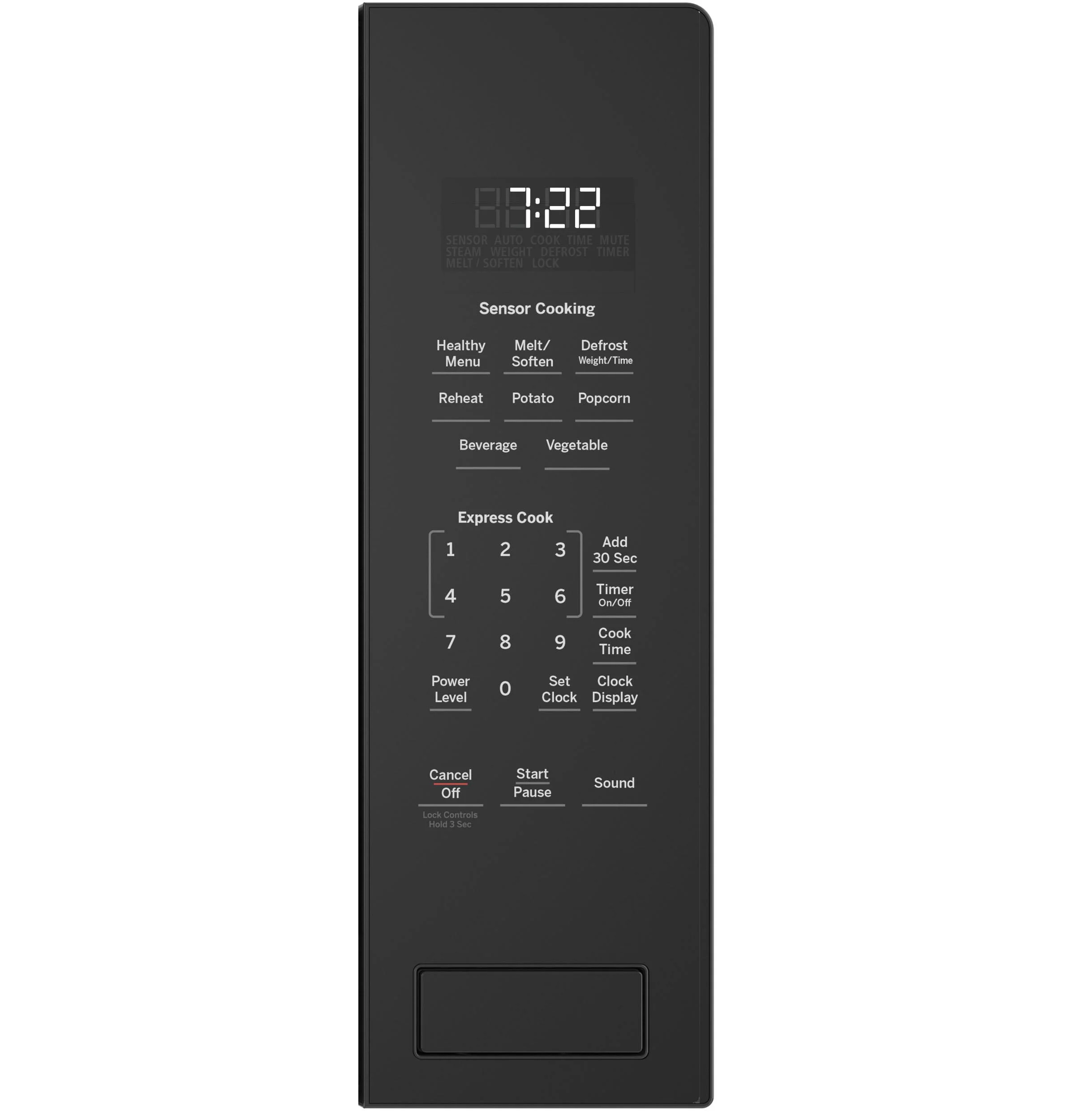 GE Profile Profile 2.2 Cu. Ft. Built-in Microwave in Black with Sensor Cooking