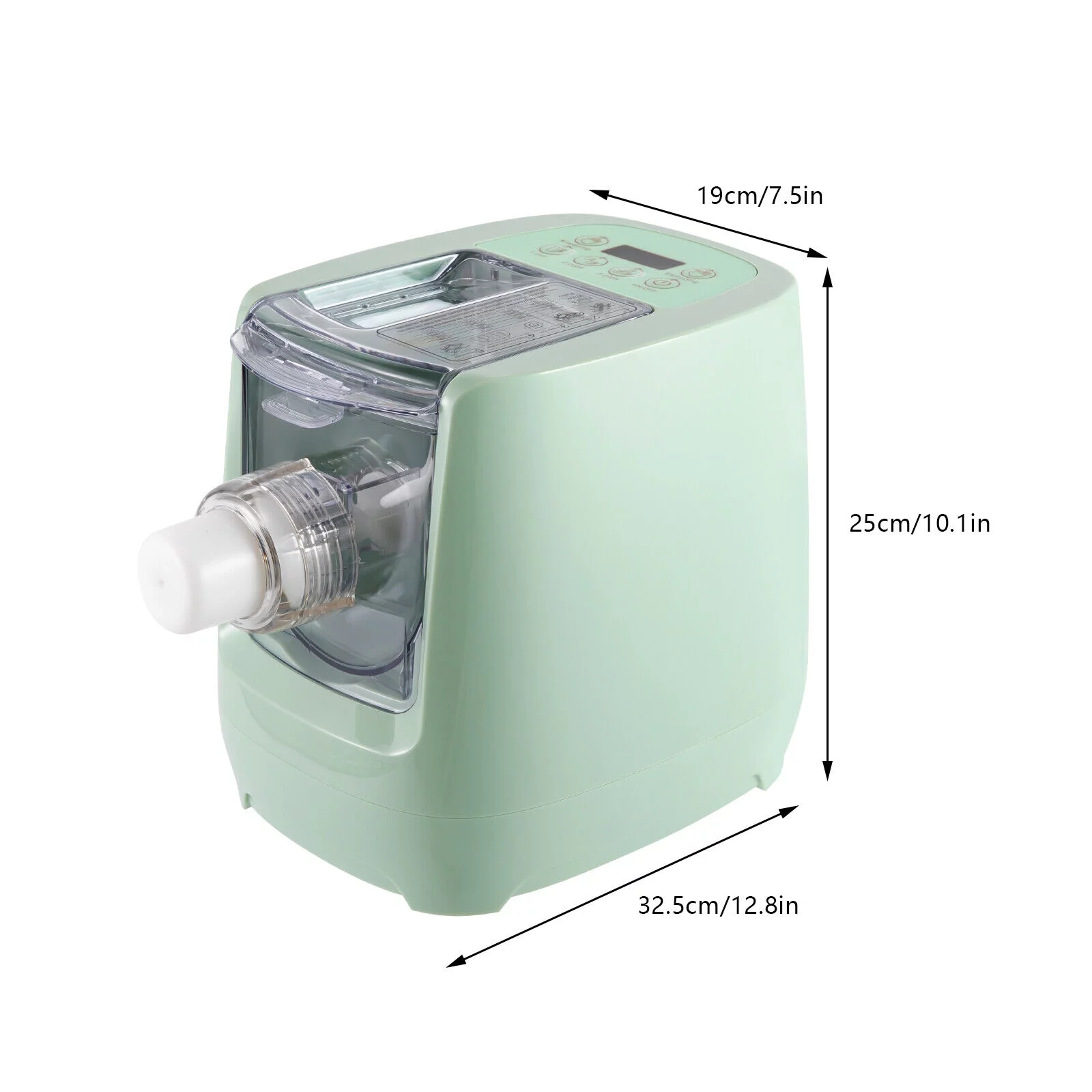 Miumaeov 13-Mode Automatic Noodle Maker Electric Pasta Lasagna Dumpling Skin Making Machine Green