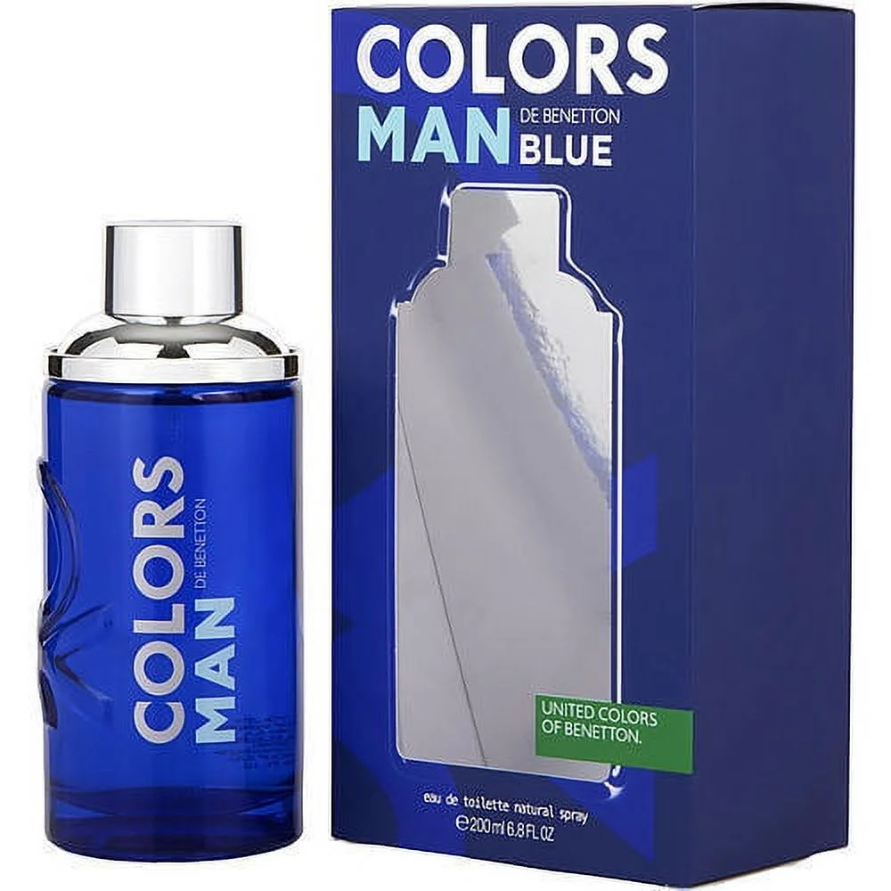COLORS DE BENETTON BLUE by Benetton 6.8 oz EDT Spray for Men - Refreshing Citrus Blend