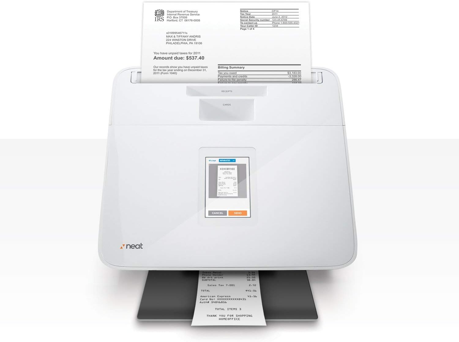 The Neat Company NeatConnect Scanner and Digital Filing System, Home Office Edition, 2005434 (Renewed)