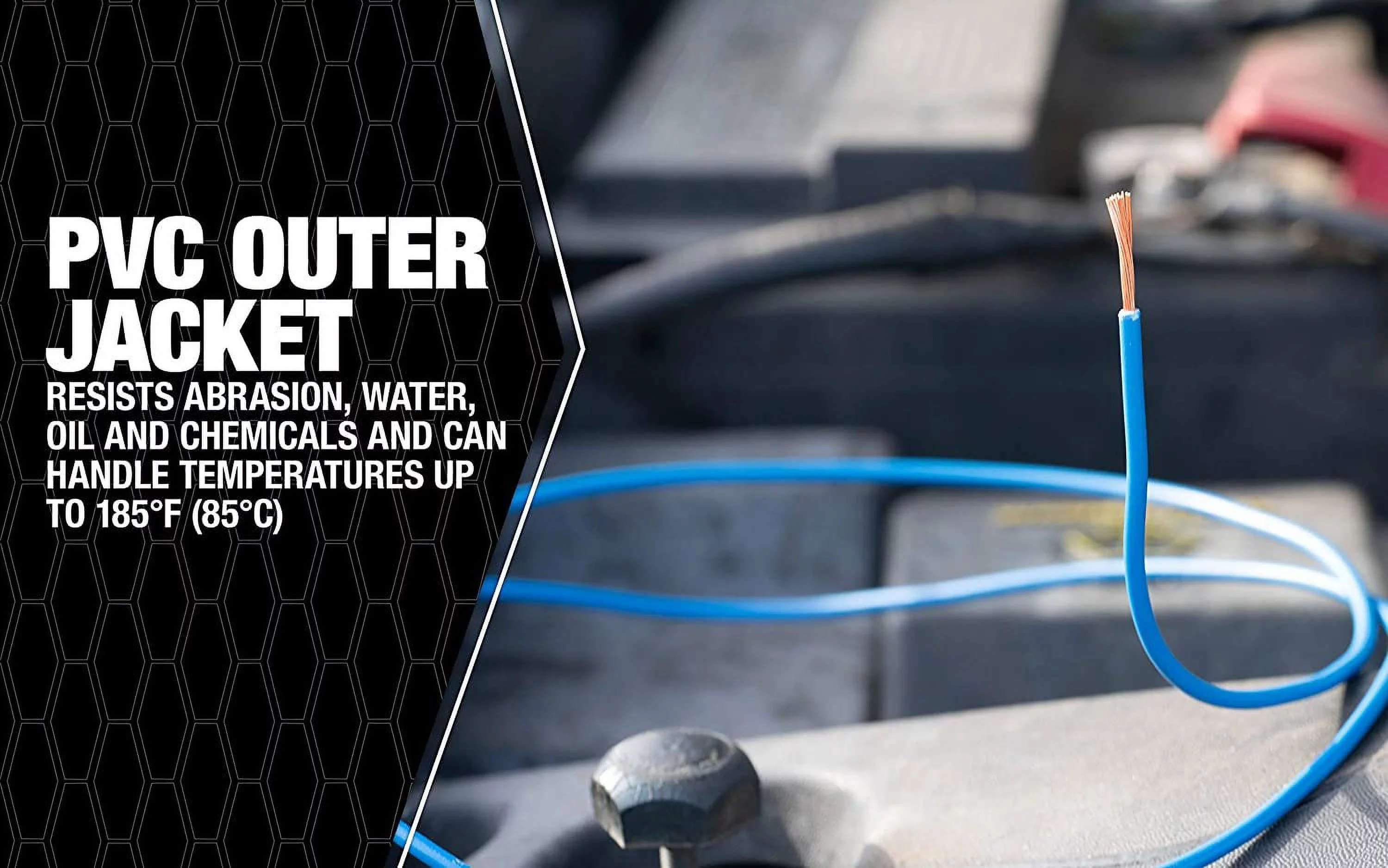 Southwire 55668223 Primary Wire, 16-Gauge Bulk Spool, 100-Feet, Blue