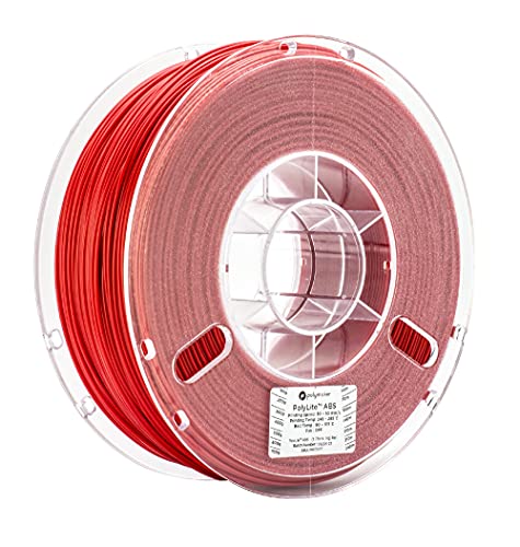 Polymaker ABS Filament 1.75mm Black, ABS 3D Printer Filament 1.75mm Heat Resistant 1kg - PolyLite ABS 3D Printing Filament 1.75mm, Strong & Durable, Dimensional Accuracy +/- 0.03mm