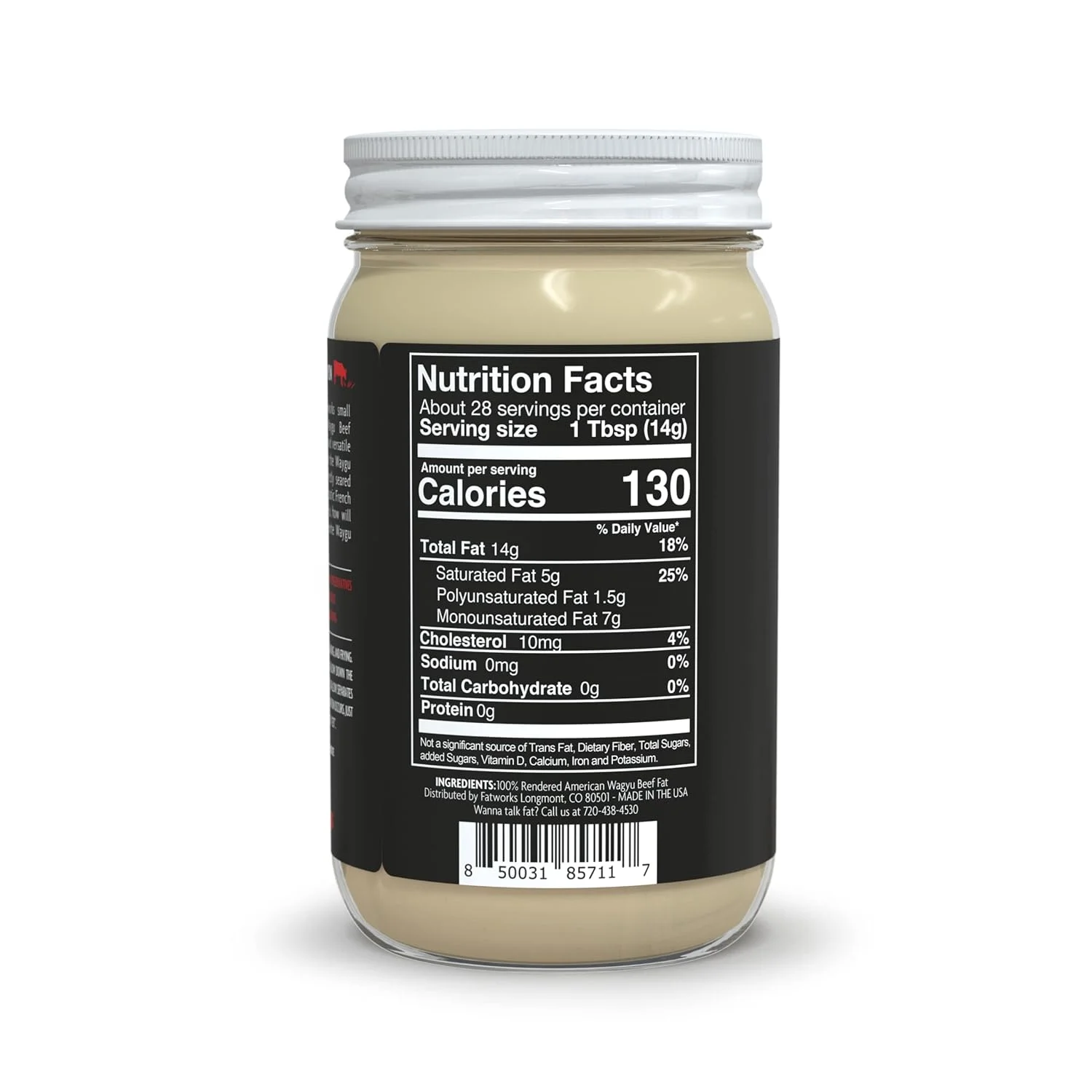 American Wagyu Tallow, Pit Master Secret , Certified Wagyu, KETO, PALEO, CARNIVORE, WHOLE30 Friendly, Non-Hydrogenated, Sourced, 14 Oz.