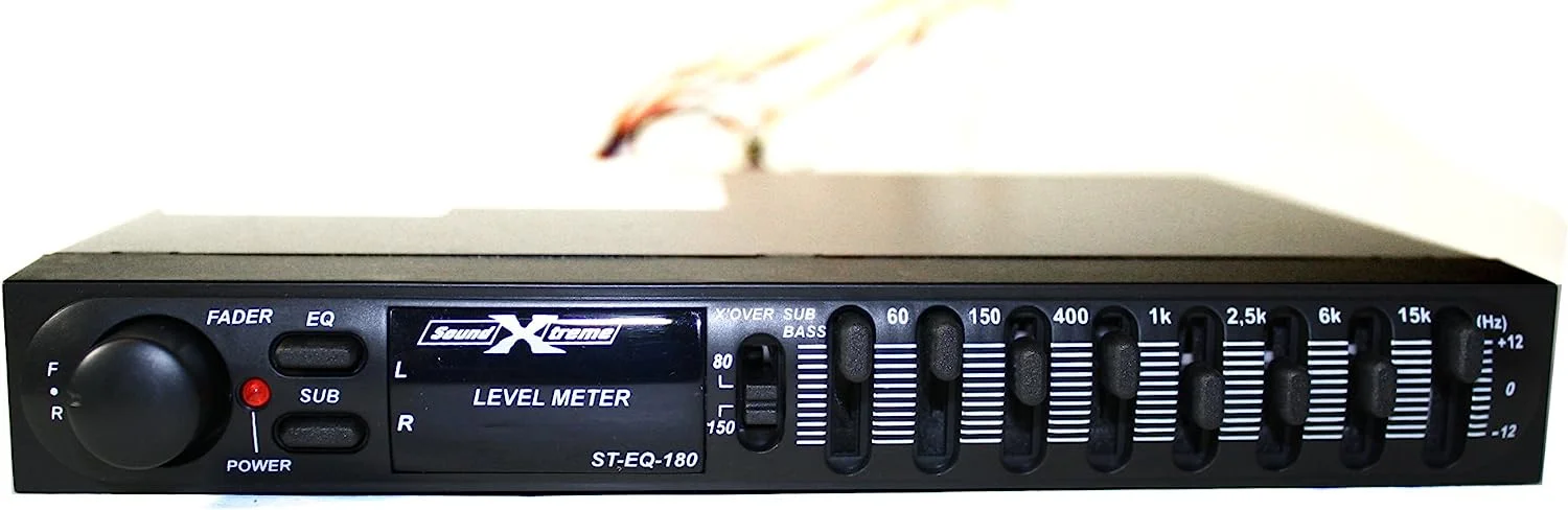SOUNDXTREME 7 Pive Stereo Graphic Equalizer with Fader Control ST-EQ-180