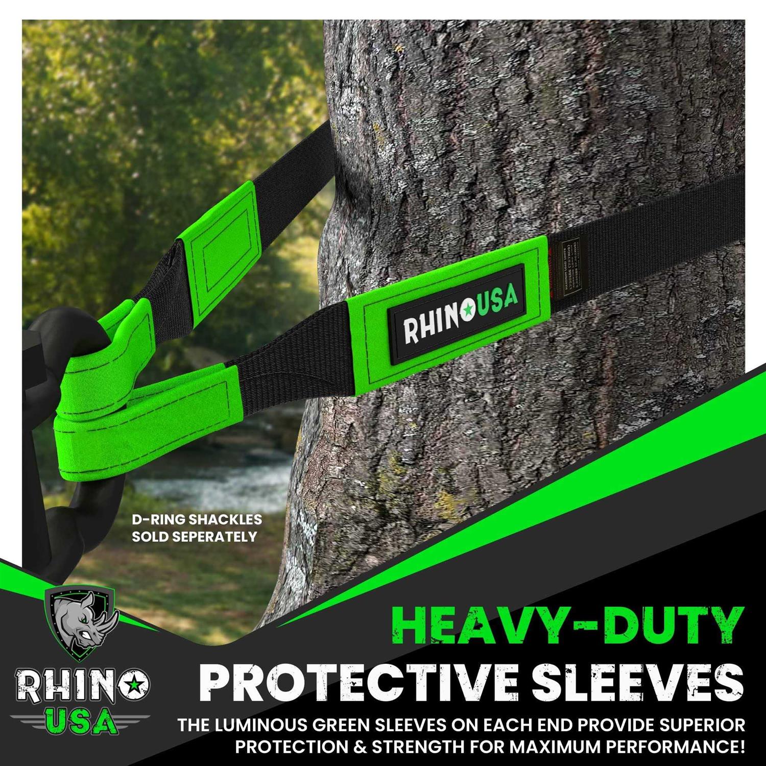 Rhino USA Recovery Tow Strap Lab Tested Break Strength
