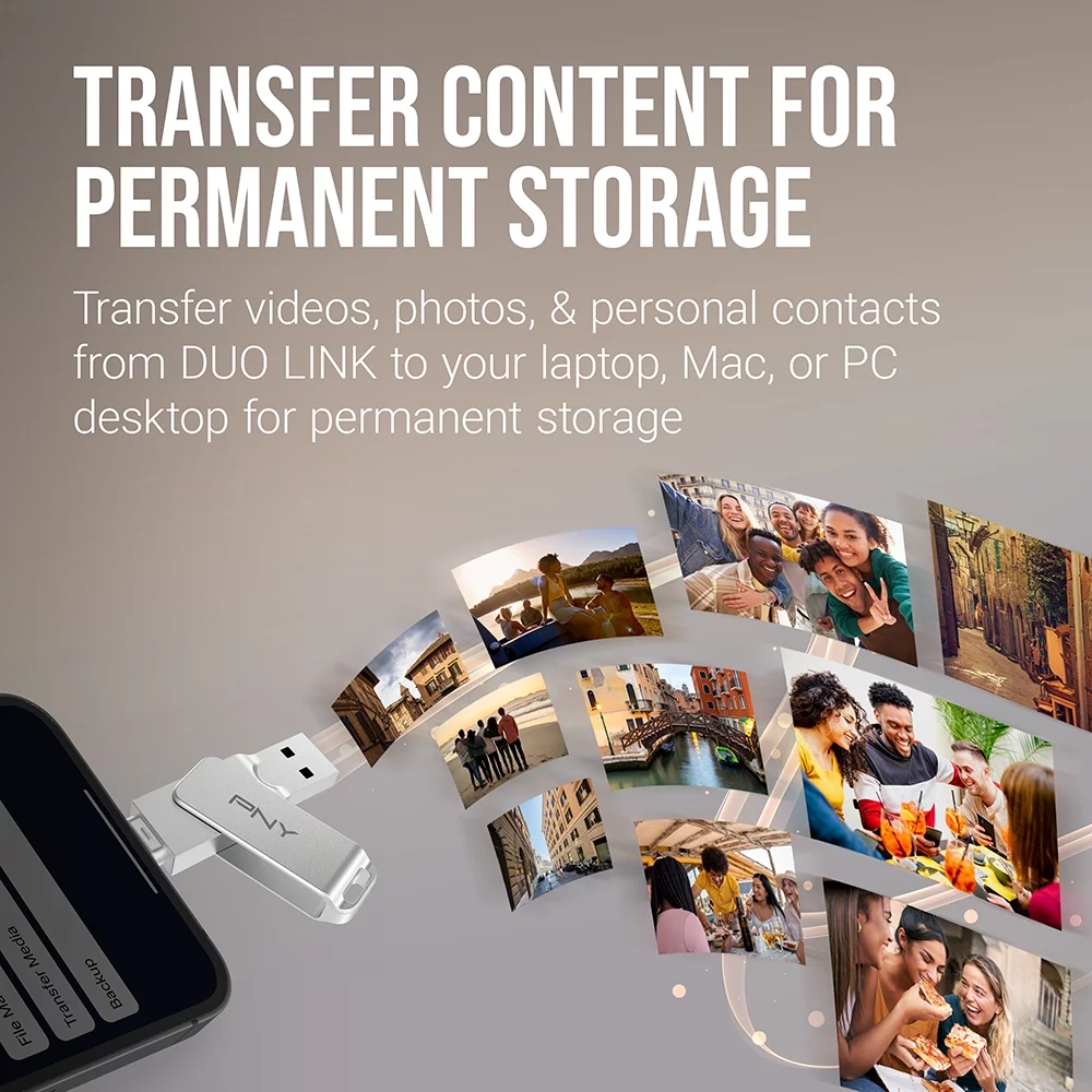 PNY 64GB DUO LINK iOS USB 3.2 Dual Flash Drive