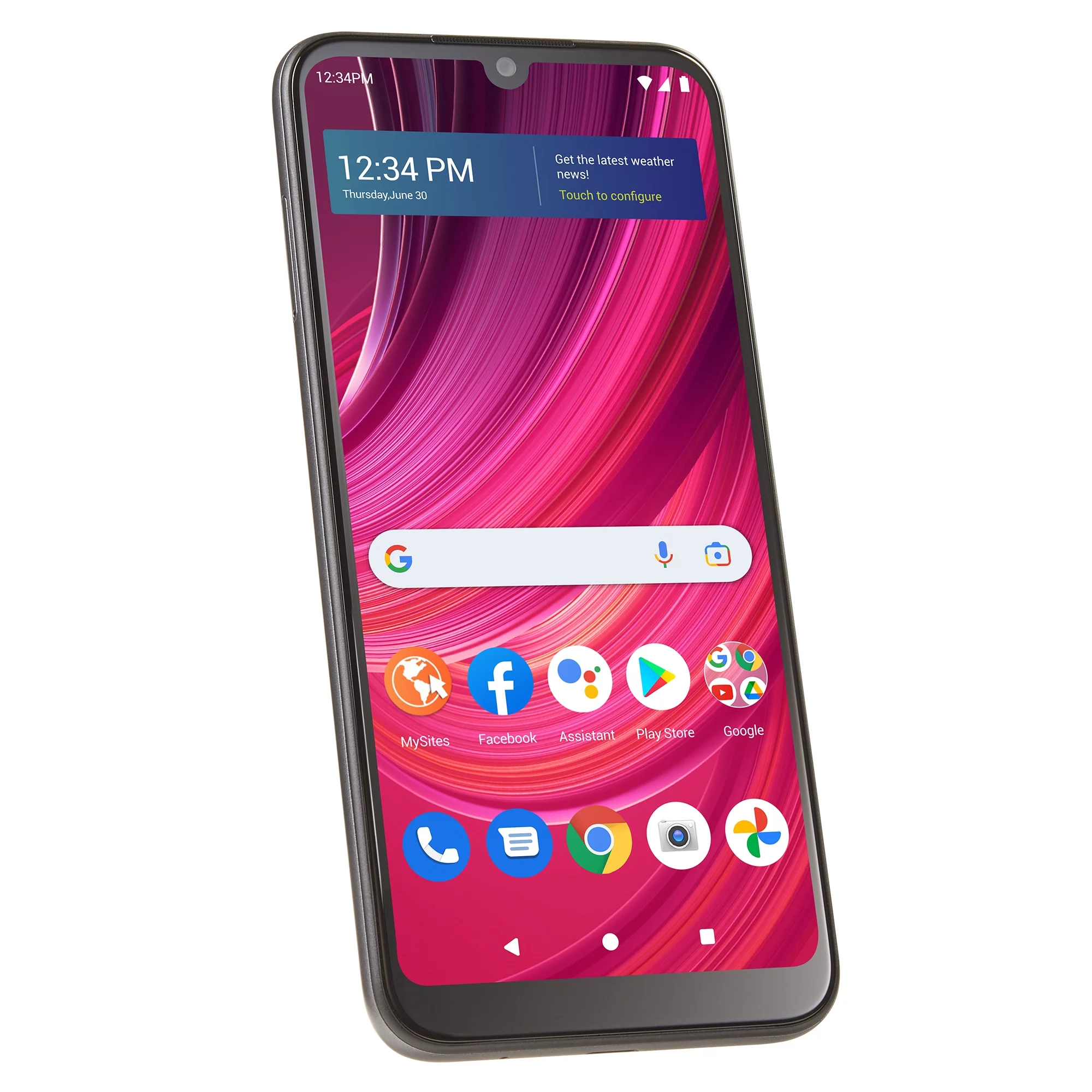 Walmart Family Mobile BLU View 4, 32GB, Black - Prepaid Smartphone [Locked to Walmart Famiy Mobile]