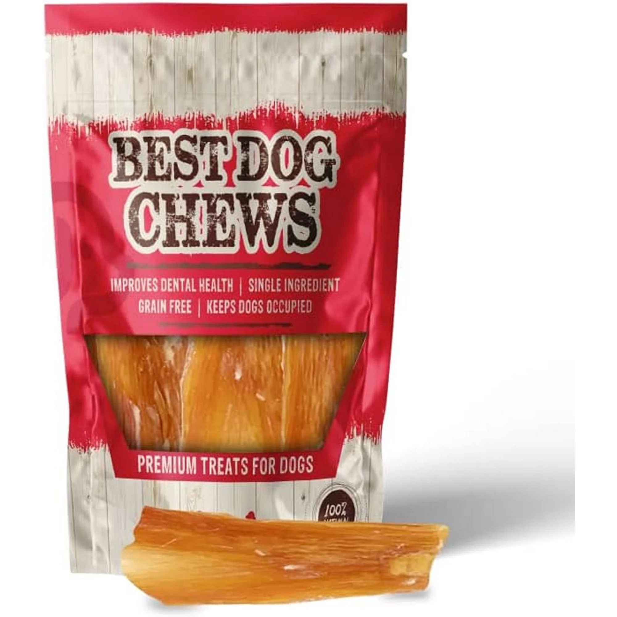 Best Dog Chews - Beef Tendons - Backstrap Strips - 6