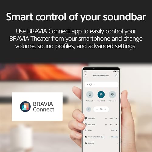 Sony BRAVIA Theater Bar 6, 3.1.2ch Sound bar with Powerful Wireless subwoofer, Surround Sound by Dolby Atmos®/DTS:X® Compatible HT-B600