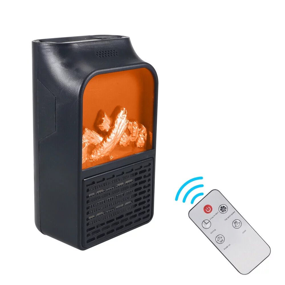 JLLOM Hot Wall Outlet Heater - Compact and Convenient Plug-in Design with Timer and Remote Control for Complete Comfort and Convenience