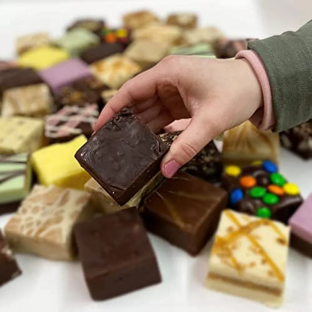 Valley Fudge, Dark Chocolate, Artisan Fudge, Real Butter, Gourmet Candy, One Pound Package