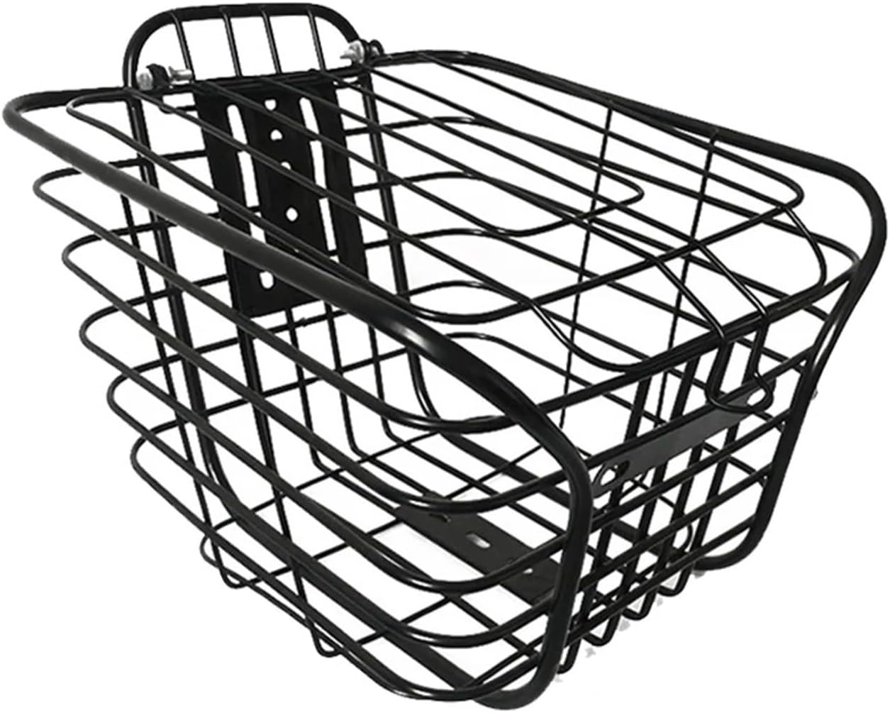 Bike Basket Bicycle Metal Basket Large-Capacity Cycling Front Basket with Cover Easy Installation Accessories Bike Electric Scooter