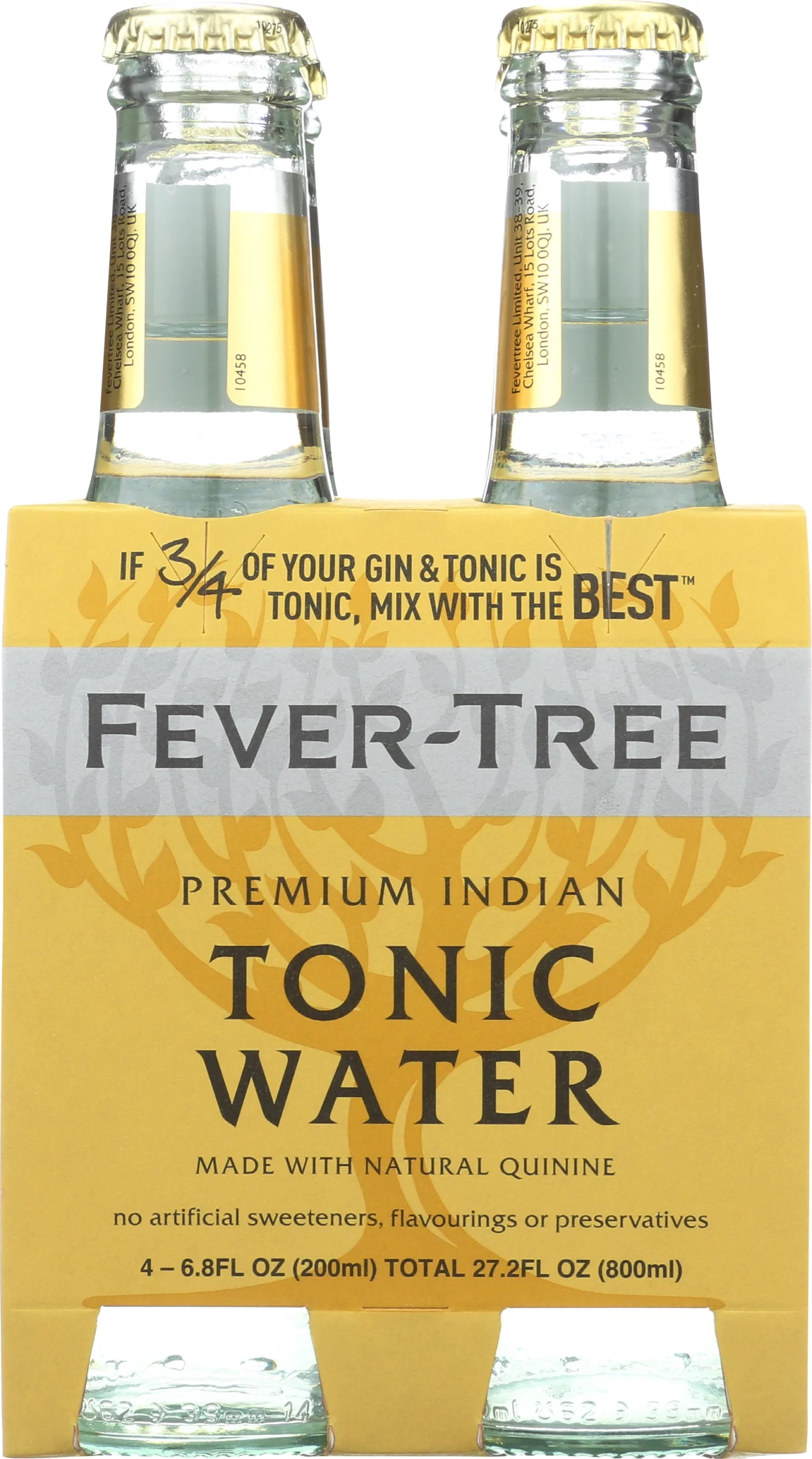 Fever-Tree Fever-Tree Indian Tonic 6X4200Ml 27.2 Fluid Ounce Pack Of 6