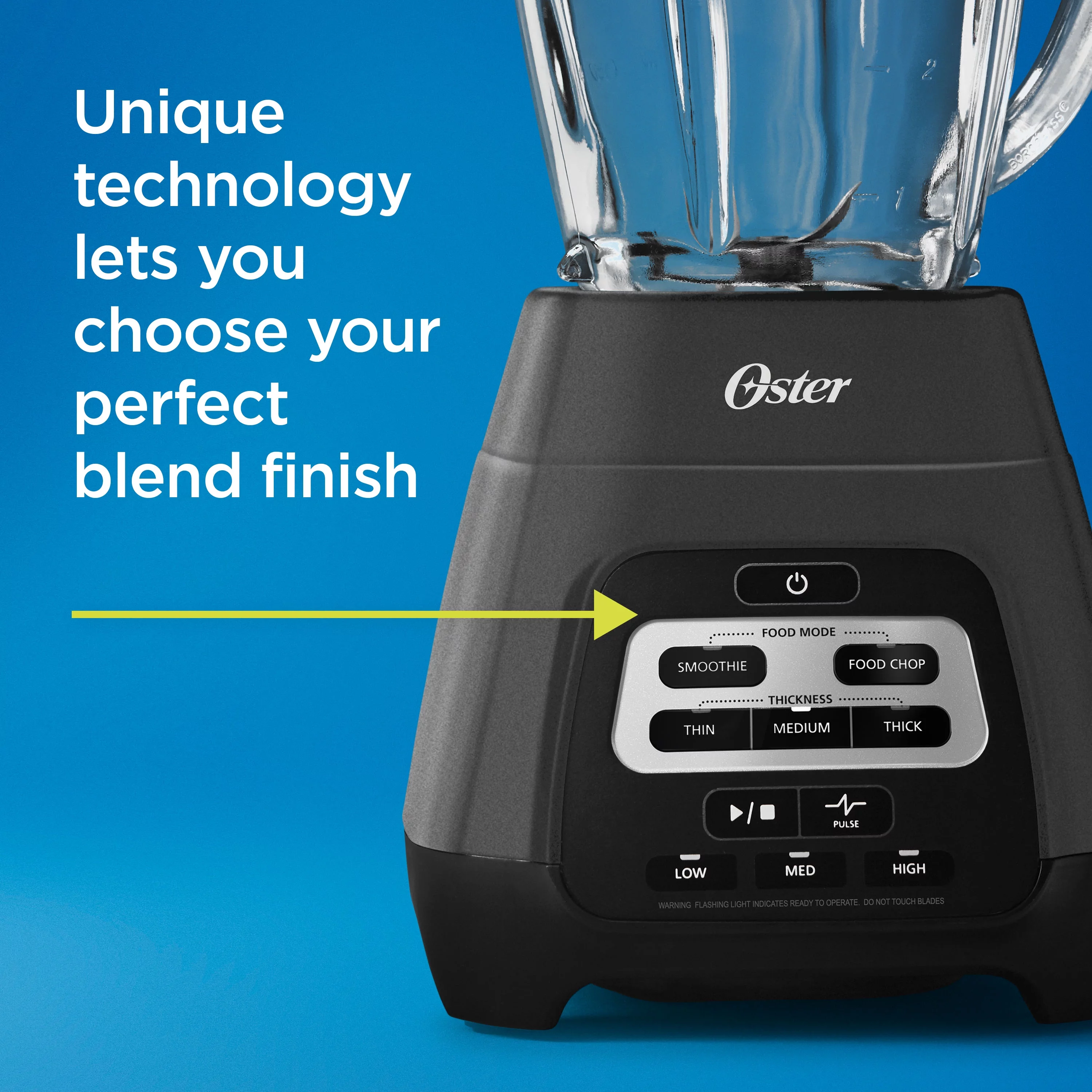Oster Master Series Blender with Texture Select Settings, Blend-N-Go Cup and Glass Jar, Gray
