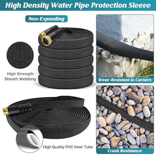 Garden Hose, 75ft Water Hose, Non-Expanding Outdoor Garden Hose with 3/4