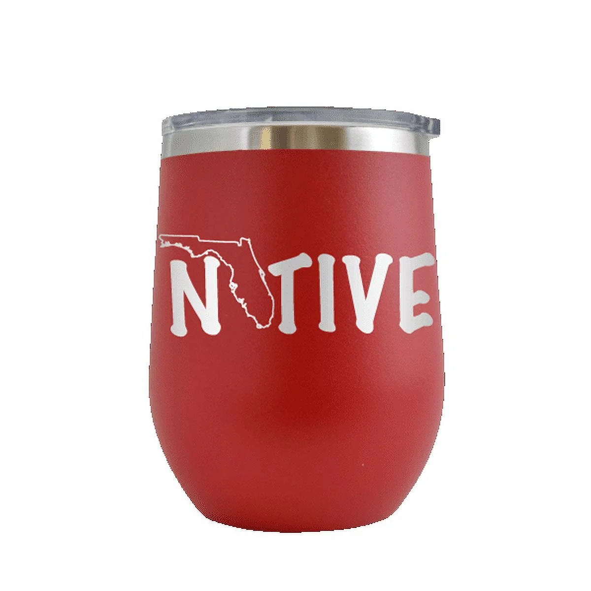Florida Native Map - Engraved 12 oz Red Wine Cup Unique Funny Birthday Gift Graduation Gifts for Men or Women State Design Florida Outline