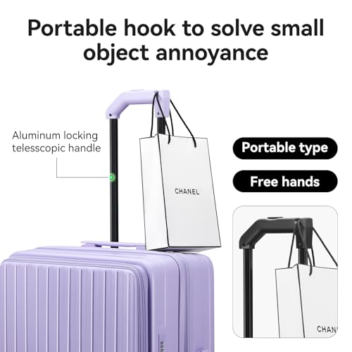 ROAMING Grace Expandable Carry On Luggage Airline Approved, 20 Inch Hardside Carry On Suitcase with Wheels, Travel Harshell Spinner Small Luggage with Tsa Lock, Jade cyan, 20-Inch Carry-On