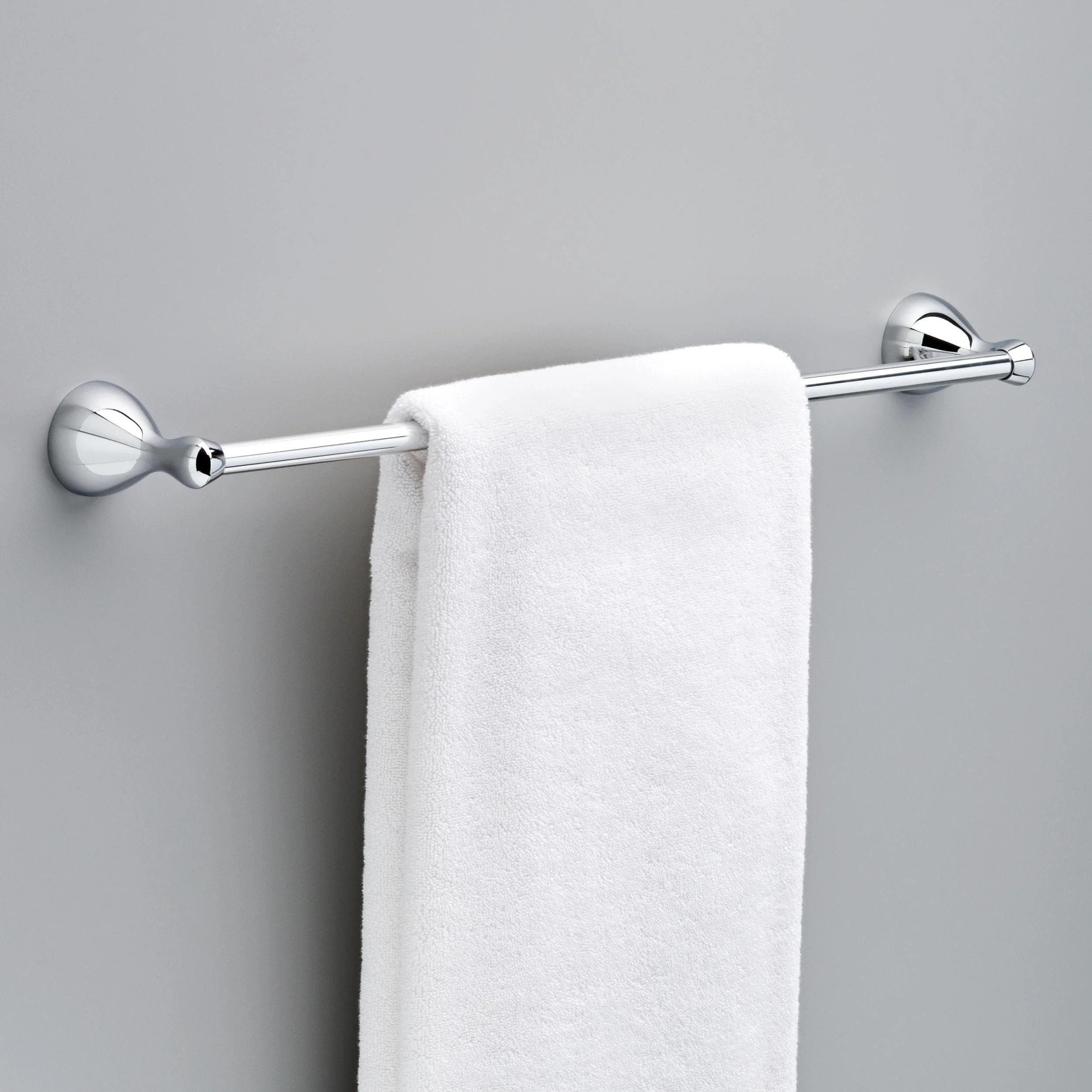 Delta Foundations Chrome Silver Towel Bar 24 in. L Die Cast Zinc