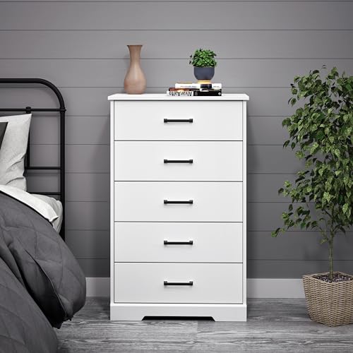 Prepac Sonoma Superior 5-Drawer Chest for Bedroom - Spacious and Stylish Chest of Drawers, Measuring 17.75