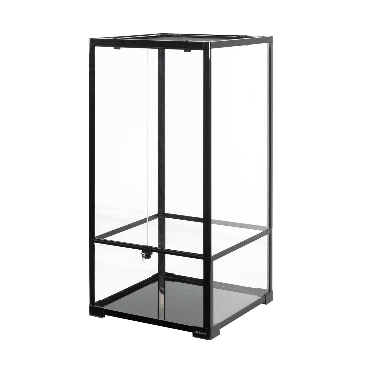 Repti-zoo Reptile Knock Down Glass Terrarium with Double Hinge Door 18 x 18 x 36 - Pet Supplies online store