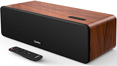 Saiyin Sound Bar for Smart TV, 31-inch 80W Soundbar with Crystal-Clear Vocals and Bluetooth 5.3/TV-ARC/Optical/AUX Input, 2 in 1 Detachable Surround Sound System for TV/PC/Gaming/Projectors