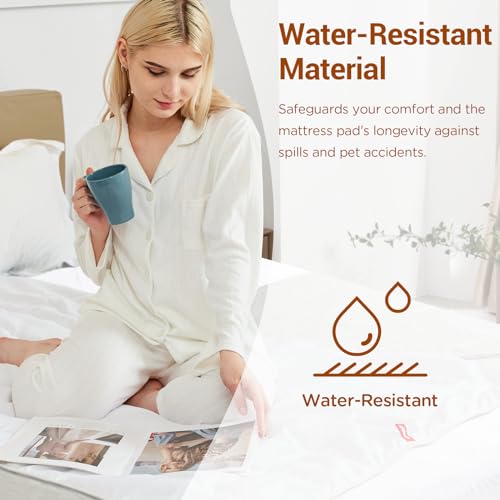 Comfytemp Heated Mattress Pad Queen —Dual Zone Control & Preheat Function & Smart Downshift, 60
