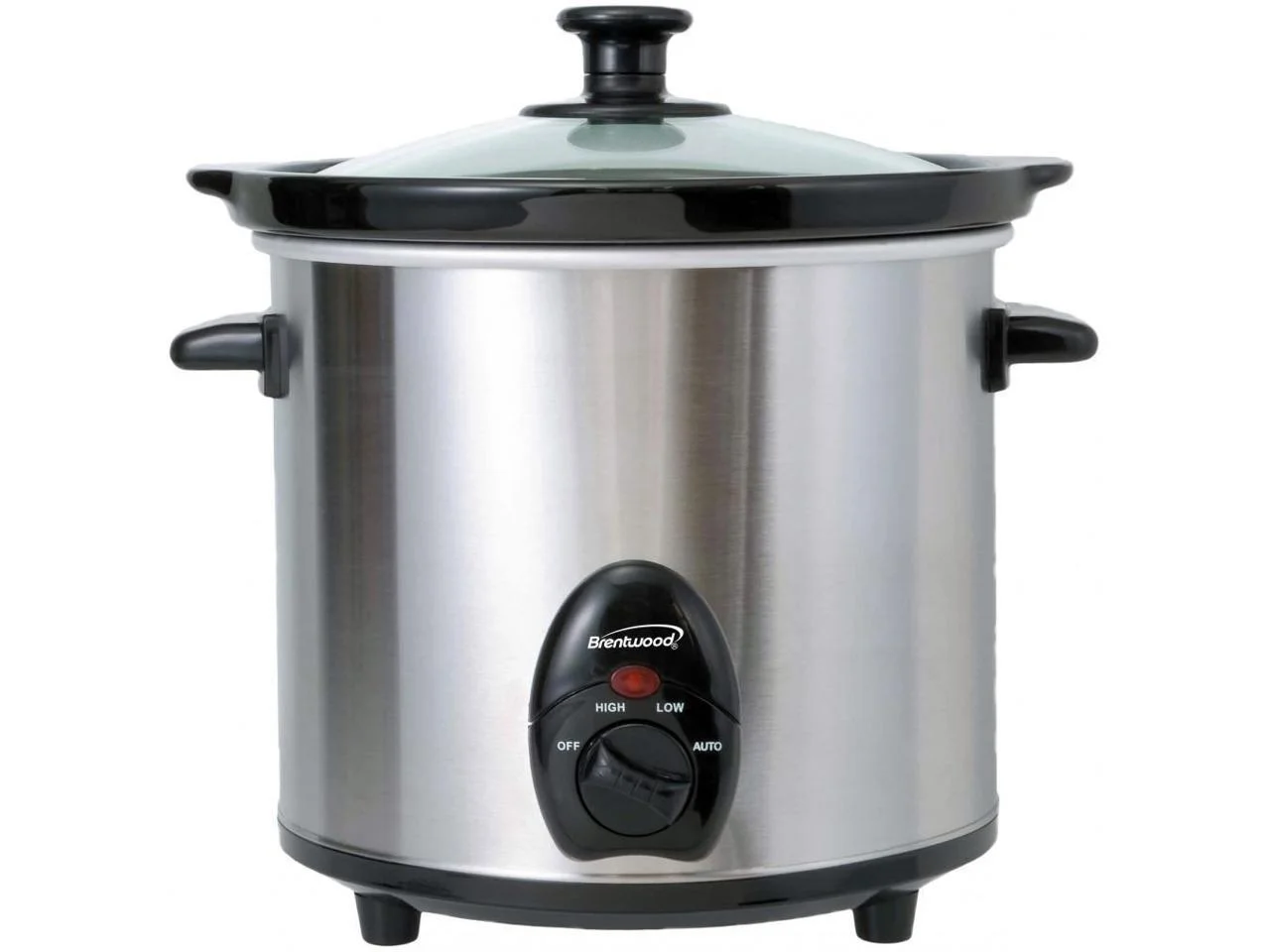 Brentwood SC-130S 3-Qt. 170-Watt Stainless Steel Slow Cooker (Metallic)