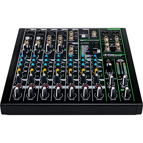 Mackie ProFX10 Go Battery-powered 10-channel Mixer with USB and Enhanced Effects