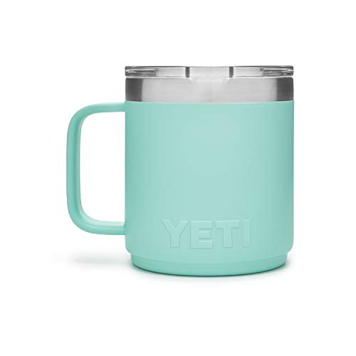 YETI Rambler 10 oz Stackable Mug, Vacuum Insulated, Stainless Steel with MagSlider Lid, Stainless