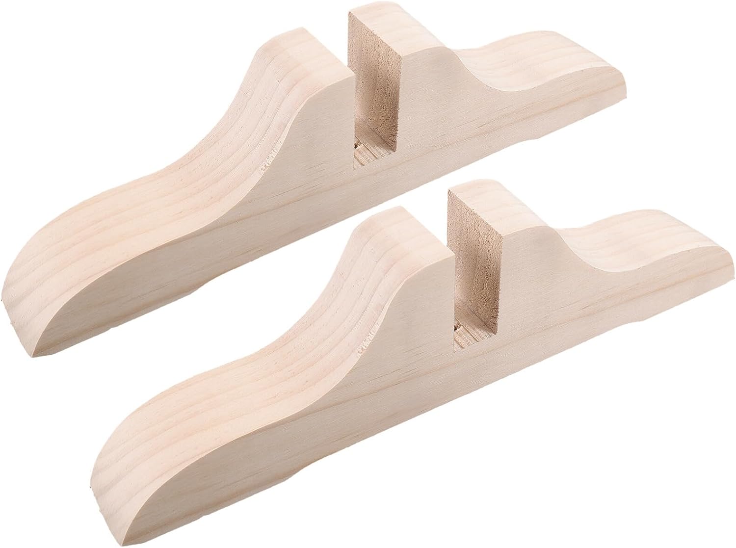 2Pcs Folding Room Divider Stand Wooden Privacy Screen Panel Feet Room Divider Brackets Partition Base Support Legs for Home Hotel Office Wood Color