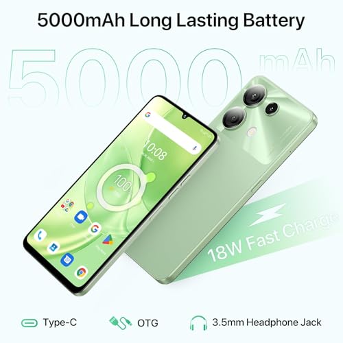 UMIDIGI G9 5G Cell Phone, Android 14 Unlocked Phones, 12(6+6) GB +128GB/1TB TF Expand, 5G Dual SIM, 50MP Camera, 6.75