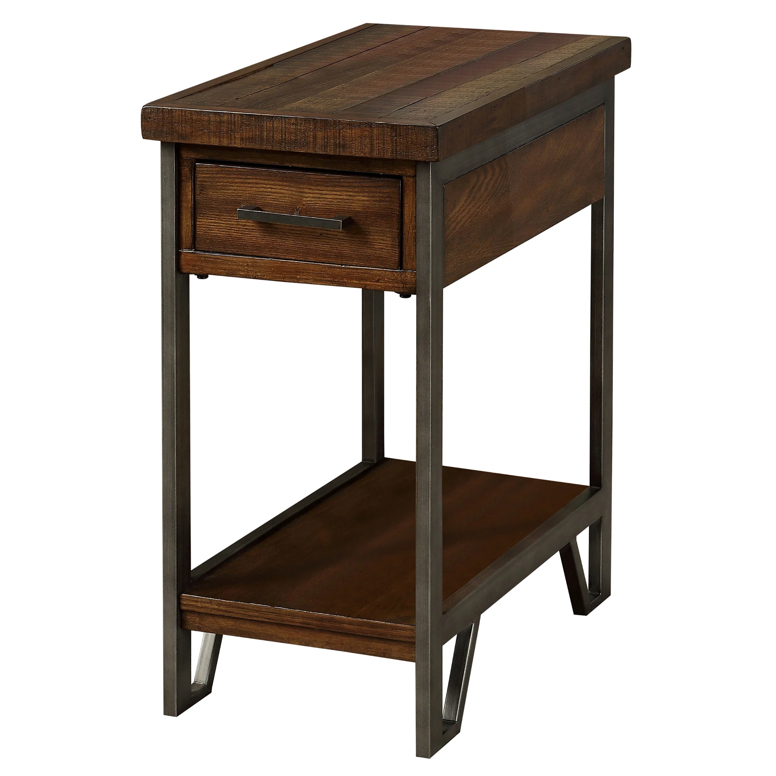 Furniture of America Swoth 1-Drawer Side Table, Oak