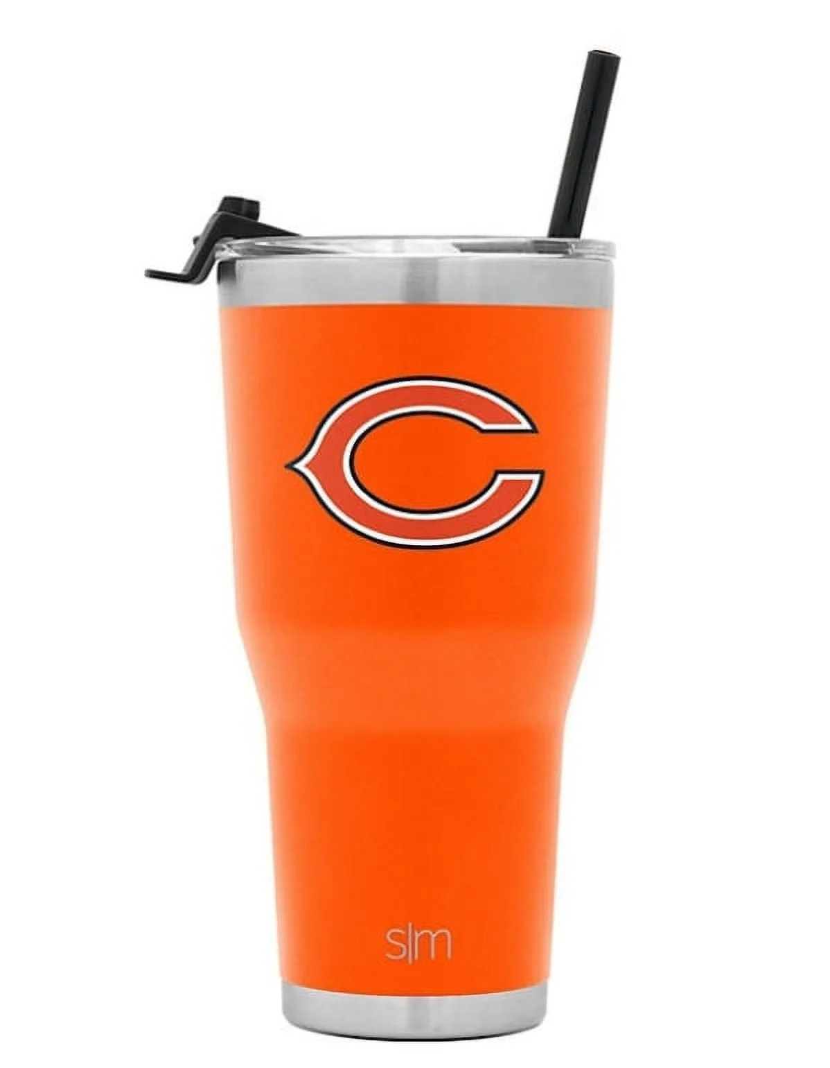 2-Pack NFL Insulated Stainless Steel Tumbler with Clear Flip Lid and Straw | 30oz Football Thermos