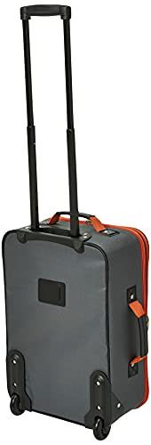 Rockland Fashion Softside Upright Luggage Set, Expandable, Kensington, Black and White, 2-Piece(14/19)