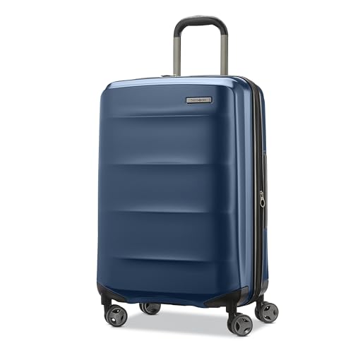Samsonite Carry-On Pro Front Pocket Hardside Expandable 21-Inch Octiv Luggage: Durable & Impact Resistant, 360° Aero Trac Spinner Wheels, Adjustable Telescopic Handle, TSA Approved Lock - Silver