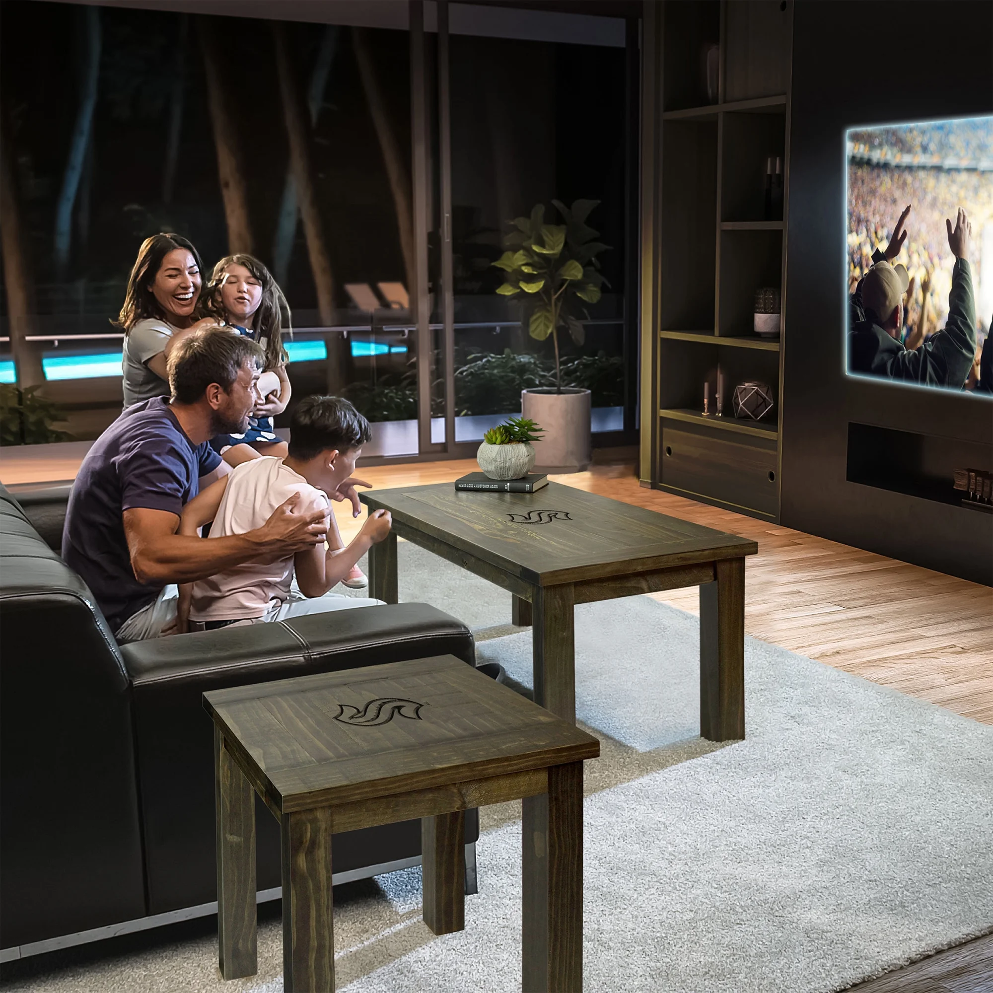 Imperial Seattle Kraken Reclaimed Side Table