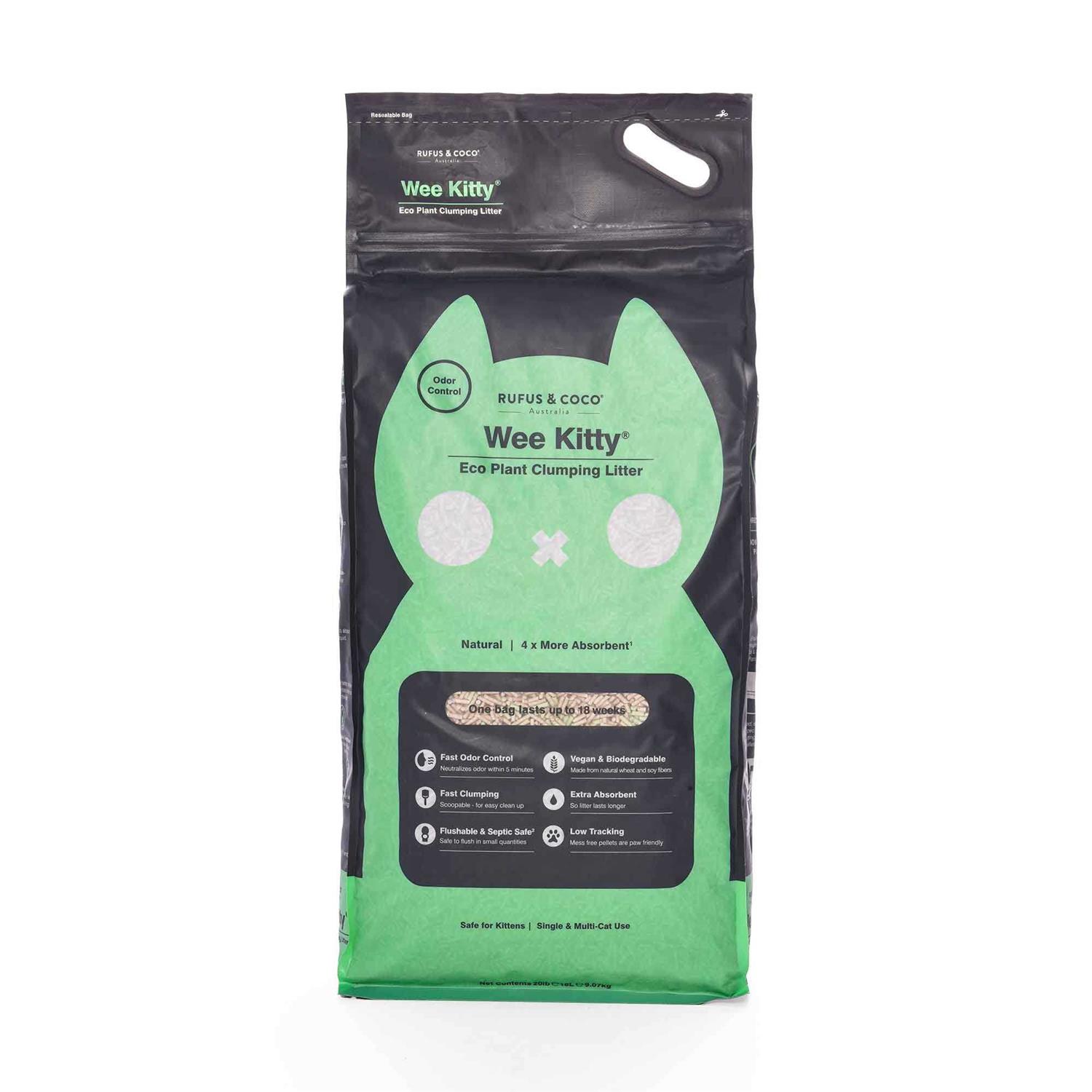 Rufus & Coco Wee Kitty Eco Plant Clumping Cat Litter - Pet Supplies online store