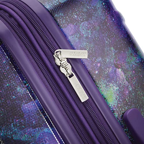 American Tourister Moonlight Hardside Expandable Luggage with Spinner Wheels, Blue Terazzo, 2-Piece Set (20/28)