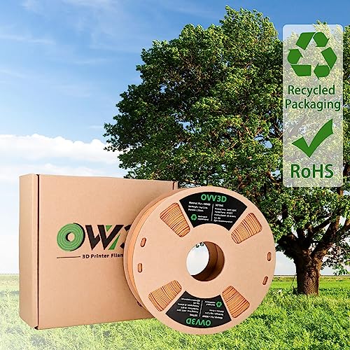 OVV3D Wood 3D Printer Filament Bundle - Wood PLA Filament 1.75mm, 200g x 4 Pack (Walnut, Oak, Cherry, Teak)