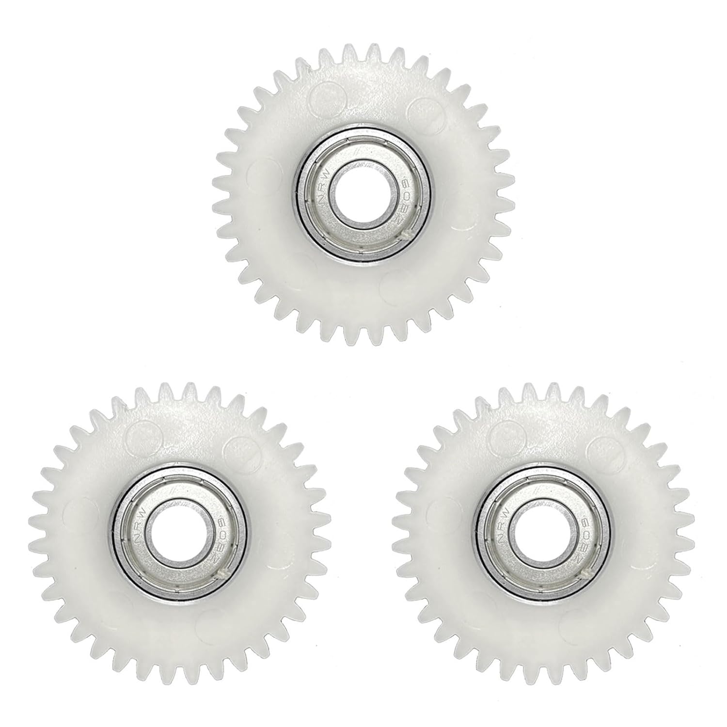 3pcs 36 Teeth Nylon Gear Set for Electric Bike Motor, Clutch Accessory with Bearings, E-Bike Wheel Hub Motor Planetary Gears Compatible with Bafang 8-Fun 500W Motor