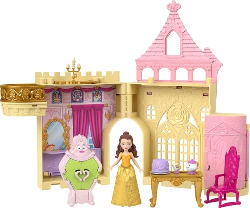 Mattel Disney Princess Toys, Moana Storytime Stackers Doll House with Moana Small Doll, 1 Animal Friend & 9 Accessories, Inspired by Disney Movie