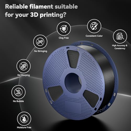 3D Printer Filament, ABS Filament 1.75mm, High Strength and Toughness, Dimensional Accuracy +/- 0.02mm, 1kg(2.2lbs) 3D Printing Filament (Gold)