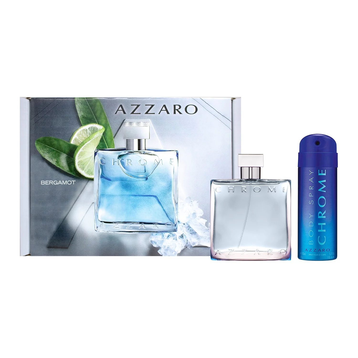 Azzaro Chrome Cologne Gift Set for Men, 2 Pieces