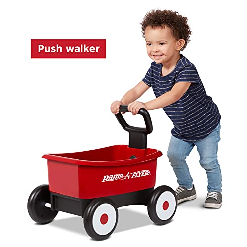 Radio Flyer My 1st Wagon with Beach and Garden Tools, 2-in-1 Wagon, Ages 1-4 , Red