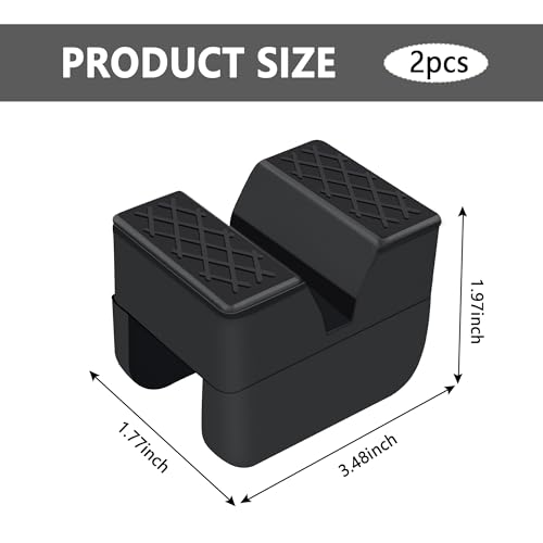 3 Ton Car Jack Stand Pads,Slotted Rubber Pinch Weld Jack Adapter for Protecting Car Chassis,Universal Car Accessories Car Jack Pad for Most Car,Truck,SUV,RV,Van