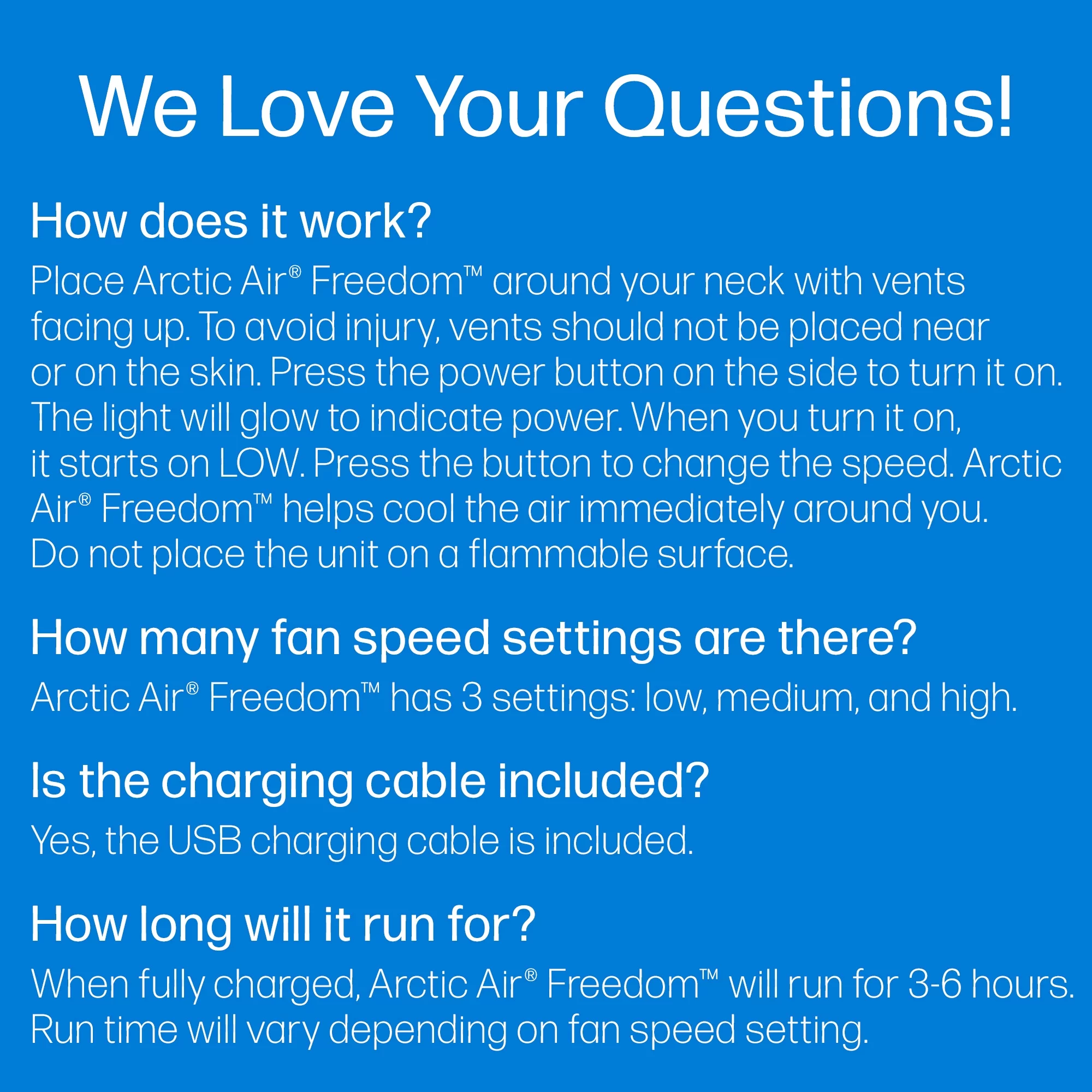 Arctic Air Freedom Wearable Personal Neck Cooler and Air Cooler, as Seen On TV