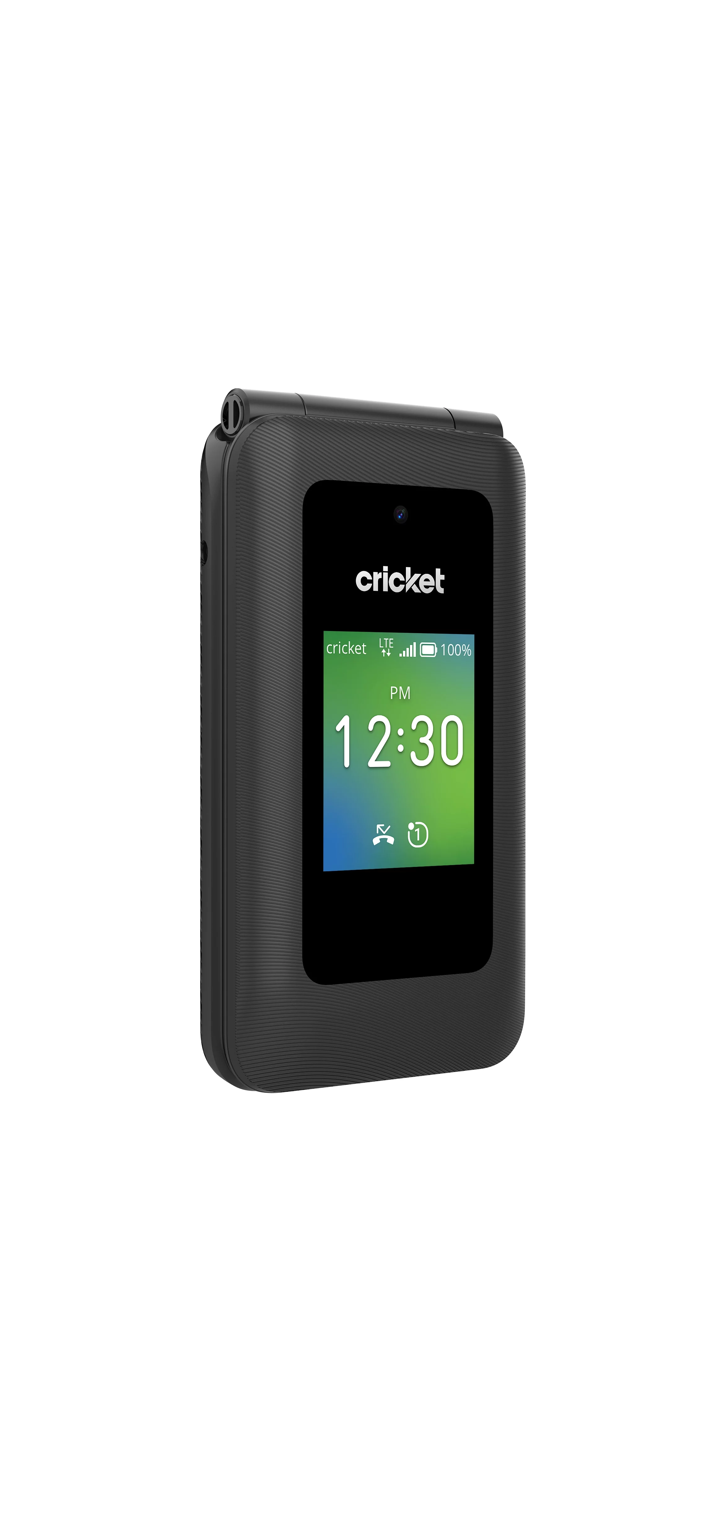 Cricket Wireless Debut Flex, 4GB, 512MB RAM, Graphite Gray - Prepaid Smart Flip Phone